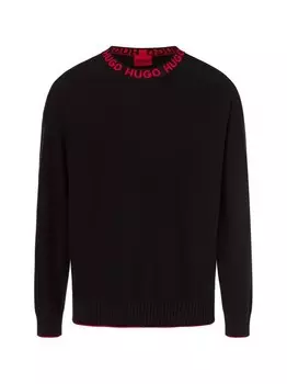 Вязаный свитер смарио Hugo, черный