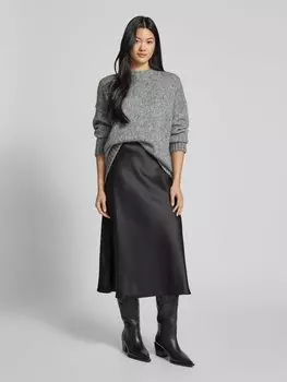 Вязаный свитер со спущенными плечами модель «ANTONY» Weekend Max Mara, серебряный