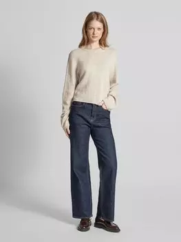 Вязаный свитер со спущенными плечами модель «ИМЭНИ» Drykorn, светло-коричневый