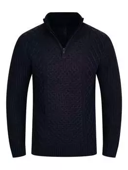 Вязаный свитер SOULSTAR, темно-синий