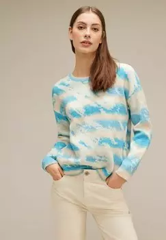 Вязаный свитер Street One, цвет blau