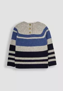 Вязаный свитер STRIPED, REGULAR FIT JoJo Maman Bb, синий