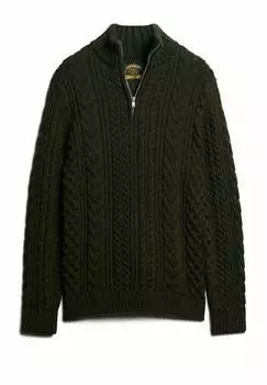 Вязаный свитер Superdry, цвет surplus goods olive