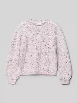 Вязаный свитер свободного кроя из мягкой многослойной пряжи s.Oliver RED LABEL, светло-розовый