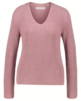 Вязаный свитер свободного кроя Marc O'Polo, розовый