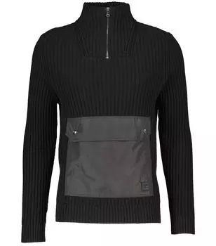 Вязаный свитер syber regular fit. Hugo, черный