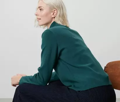 Вязаный свитер Tchibo, бензиновый