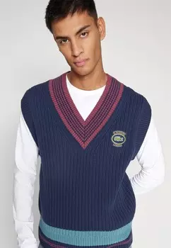 Вязаный свитер TENNIS HERITAGE SLEEVELESS Lacoste, темно-синий