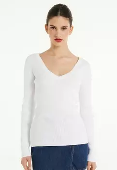 Вязаный свитер Tezenis, белый