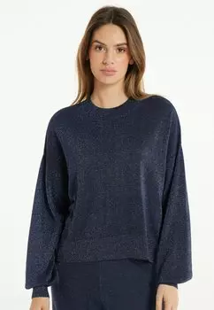 Вязаный свитер Tezenis, синий металлик