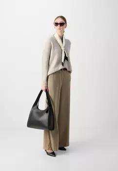 Вязаный свитер THORA V-NECK Mos Mosh, серый