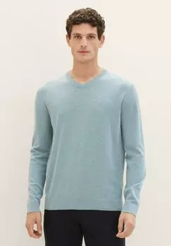 Вязаный свитер TOM TAILOR, цвет dusty ice melange