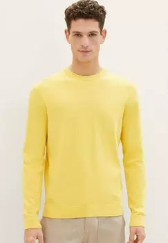 Вязаный свитер TOM TAILOR, цвет sunny yellow