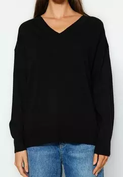Вязаный свитер Trendyol, цвет black