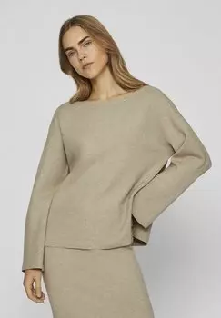 Вязаный свитер U BOOT AUSSCHNITT VILA, цвет natural melange