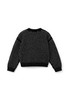 Вязаный свитер United Colors of Benetton, черный