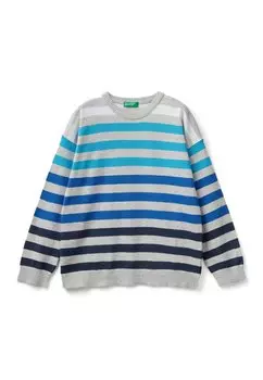 Вязаный свитер United Colors of Benetton, цвет grey