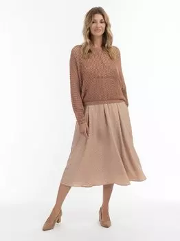 Вязаный свитер Usha, коричневый