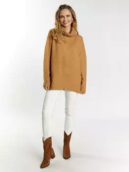 Вязаный свитер Usha, коричневый