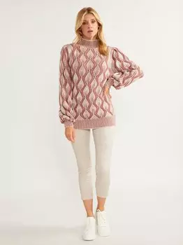Вязаный свитер Usha, розовый