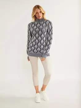 Вязаный свитер Usha, синий