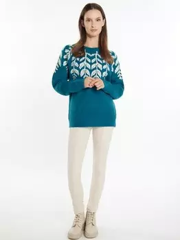 Вязаный свитер Usha, синий