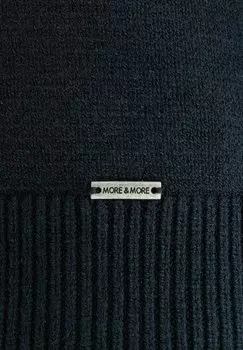 Вязаный свитер V Neck More & More, темно-синий