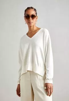 Вязаный свитер V NECK Mos Mosh, цвет ecru