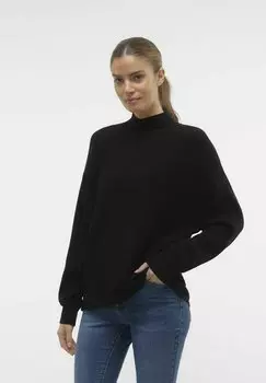 Вязаный свитер Vero Moda, черный