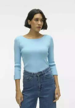 Вязаный свитер Vero Moda, цвет sky blue