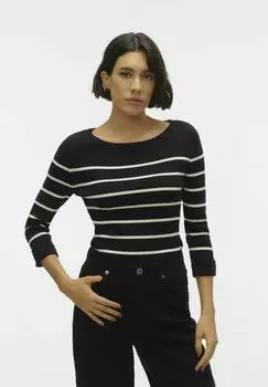 Вязаный свитер Vero Moda, вереск черный