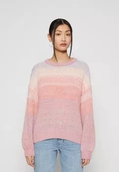 Вязаный свитер VICHOCA VILA, цвет peach whip/pink tones