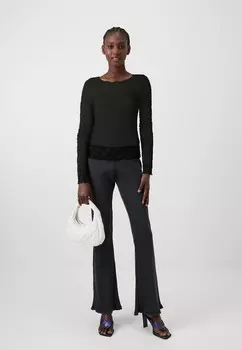 Вязаный свитер VIDAGNE BOAT NECK VILA, черный