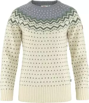 Вязаный свитер vik Fjllrven, цвет Chalk White/Flint Grey