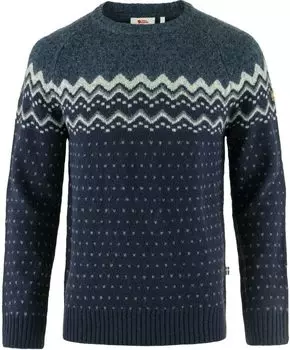 Вязаный свитер vik Fjllrven, цвет Dark Navy/Mountain Blue