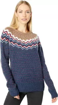 Вязаный свитер vik Fjllrven, темно-синий