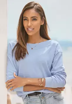 Вязаный свитер Виванс Vivance, синий