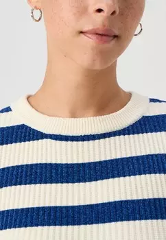 Вязаный свитер VMCHILI O NECK STRIPE Vero Moda, кремовый