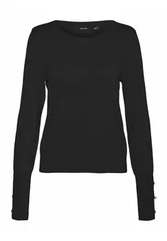 Вязаный свитер VMDORY Vero Moda, черный