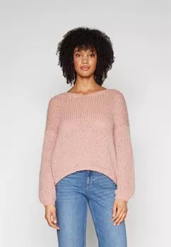 Вязаный свитер VMERIN V-NECK Vero Moda, цвет misty rose