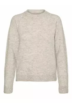 Вязаный свитер VMFILUCA O-NECK NOOS Vero Moda, кремовый