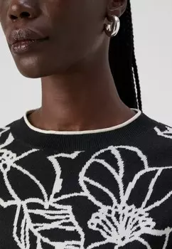 Вязаный свитер VMNEW FLORA O NECK LOOSE Vero Moda, бежевый