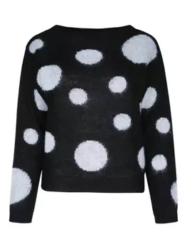 Вязаный свитер в горошек I BLUES, черный