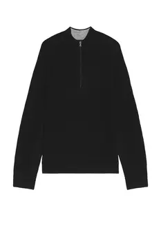 Вязаный свитер walden с застежкой-молнией 1/4 Rhone, черный