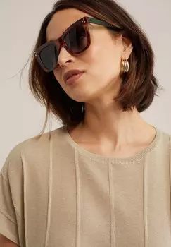 Вязаный свитер WE Fashion, бежевый