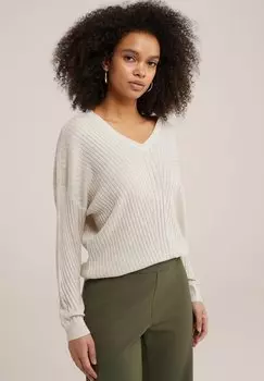 Вязаный свитер WE Fashion, цвет white