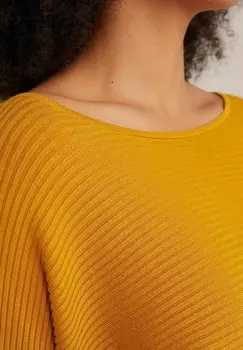 Вязаный свитер WE Fashion, горчично-желтый