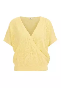 Вязаный свитер WE Fashion, светло-желтый