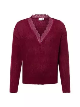 Вязаный свитер виглацине Vila, бордовый