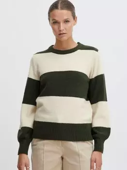 Вязаный свитер здесь Ichi, зеленый